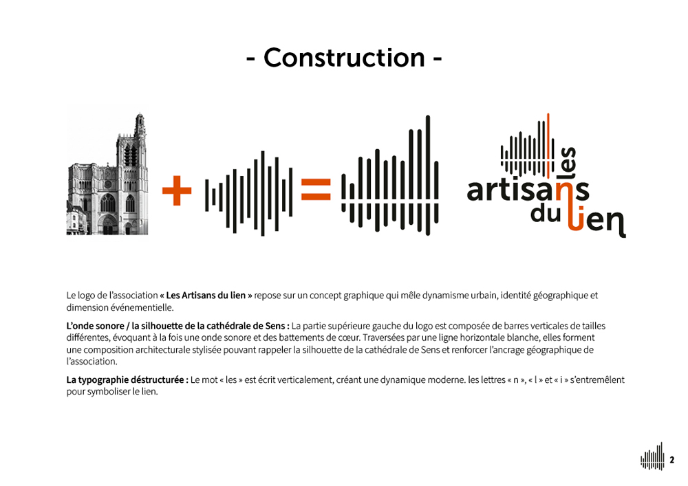 Création d'un logo et de la charte graphique pour Les Artisans du lien
