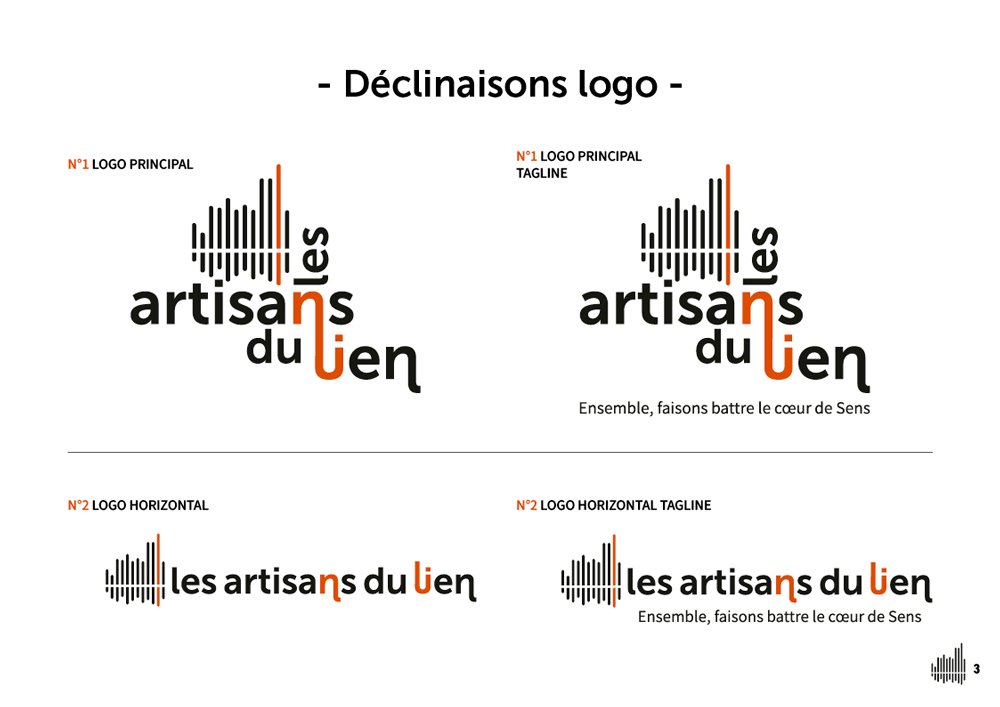 Création d'un logo et de la charte graphique pour Les Artisans du lien